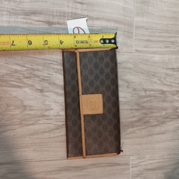 Authentic, Celine Canvas Brown Macadam Long Bi-fold Wallet - Picture 13 of 13